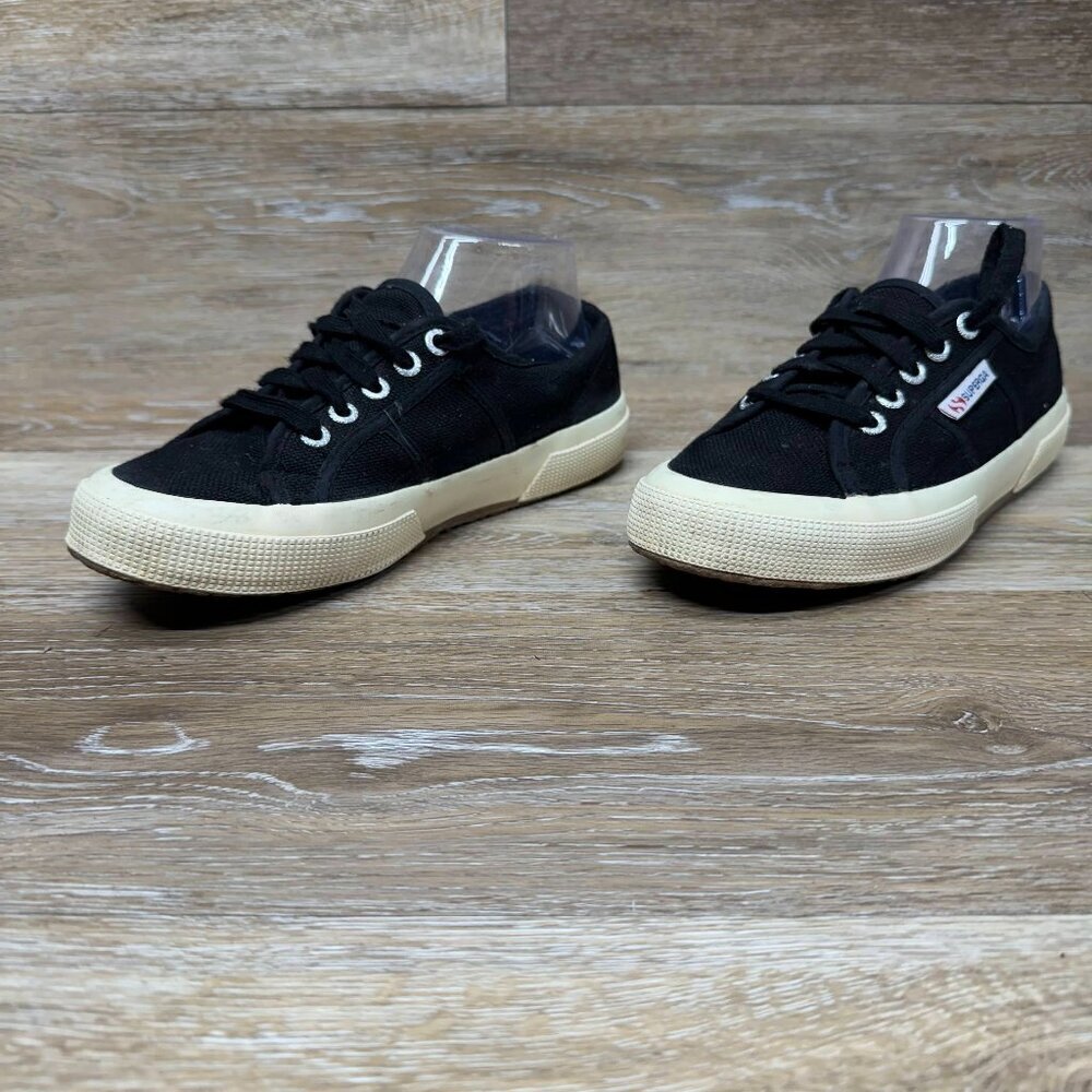 Superga 2750 Cotu Classic Black Canvas Sneaker Women's Size EU 37.5